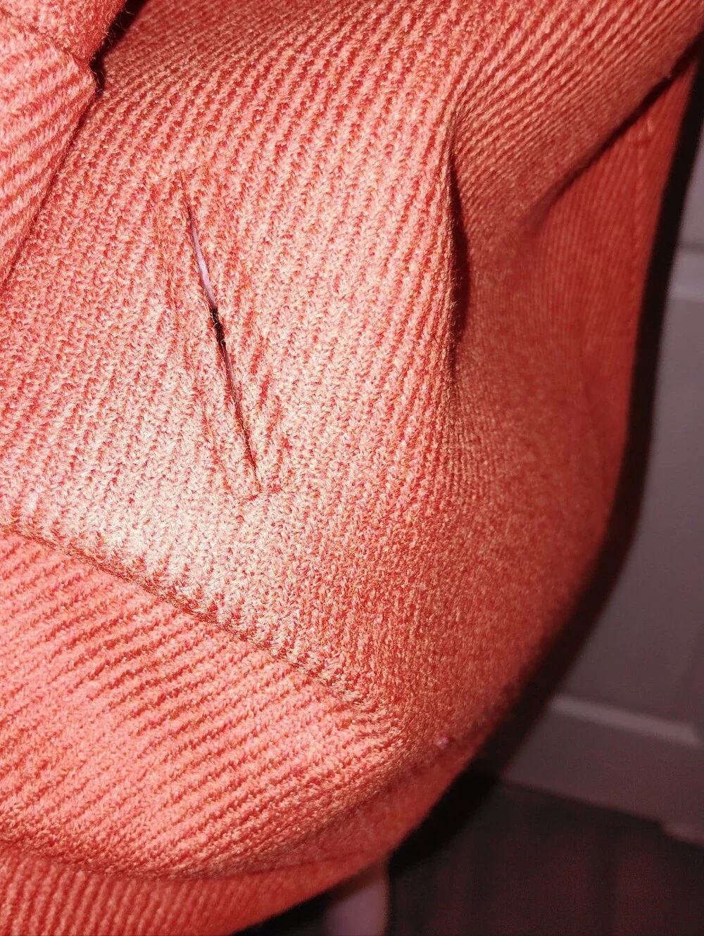 $2795 NWT Rena Lange Jacket Vest Orange Sz 34 Fits 6 Or Small Wool Cashmere - Picture 6 of 11